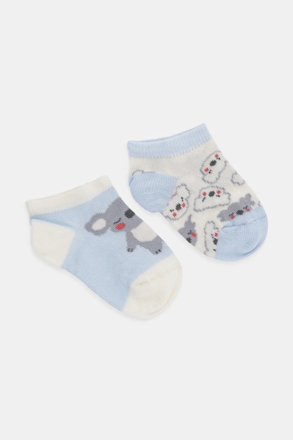 United Colors of Benetton skarpetki 2-pack Planet friendly niebieski 6AO50703X.W.Seasonal