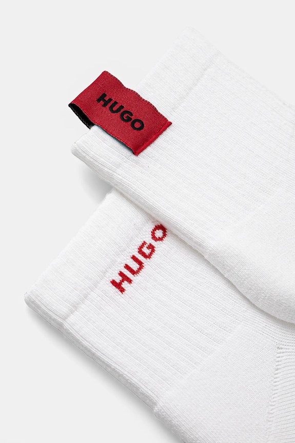 HUGO pamut zokni 2 pár 50531469 fehér SS25