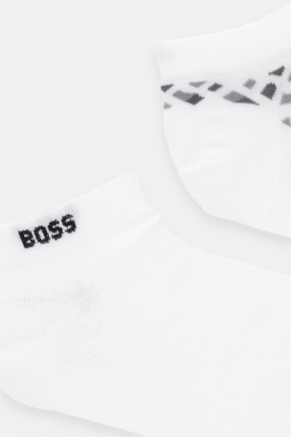 BOSS skarpetki 2P AS Monogram CC 2-pack 50524521 biały SS26