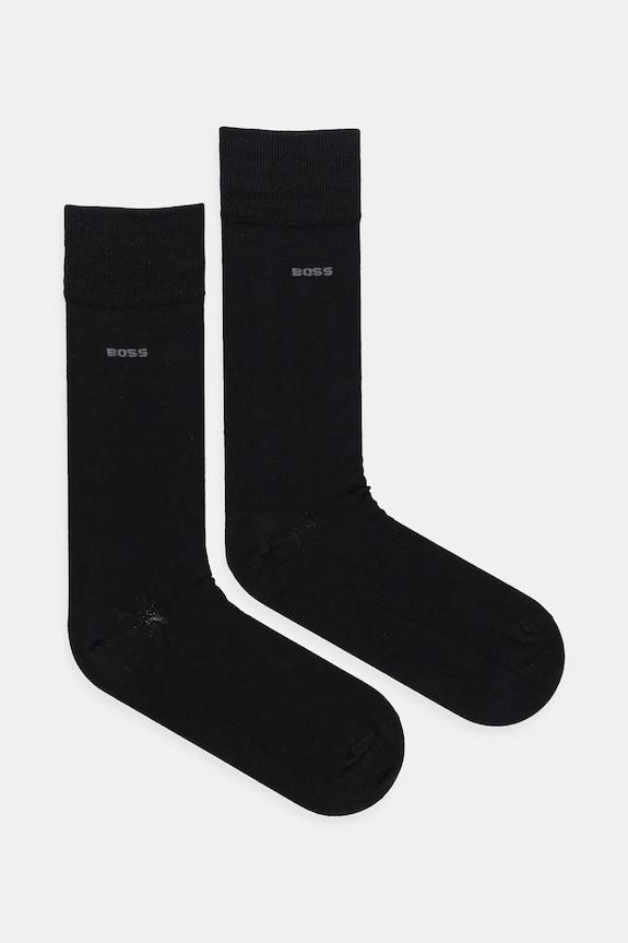 Κάλτσες BOSS 2-pack San Jared-C ψηλές κάλτσες μαύρο 50534901