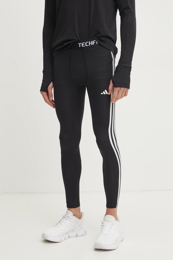 Tréningové legíny adidas Performance Techfit s elastanom čierna IN5587