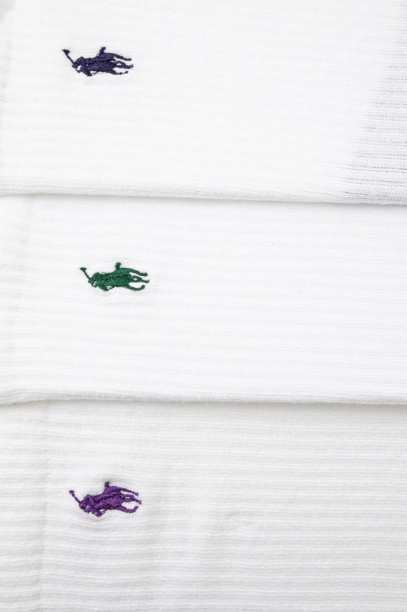 Polo Ralph Lauren calzini pacco da 3 Wimbledon Collection 449958095 bianco SS26