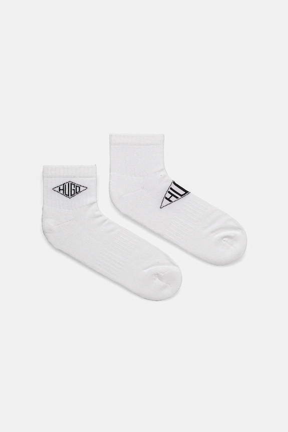 HUGO sosete 2-pack sosete lungi alb 50537568