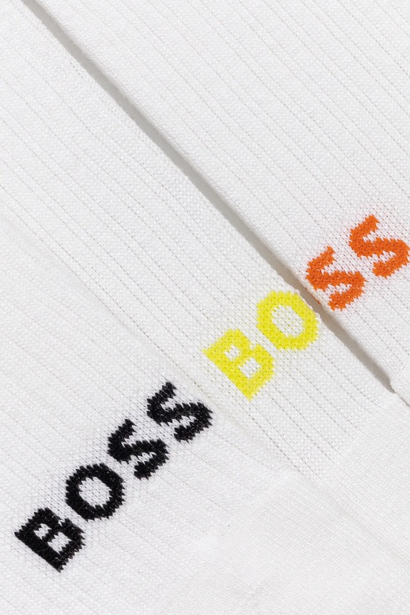 Κάλτσες BOSS 3-pack 50537551 μπεζ SS25
