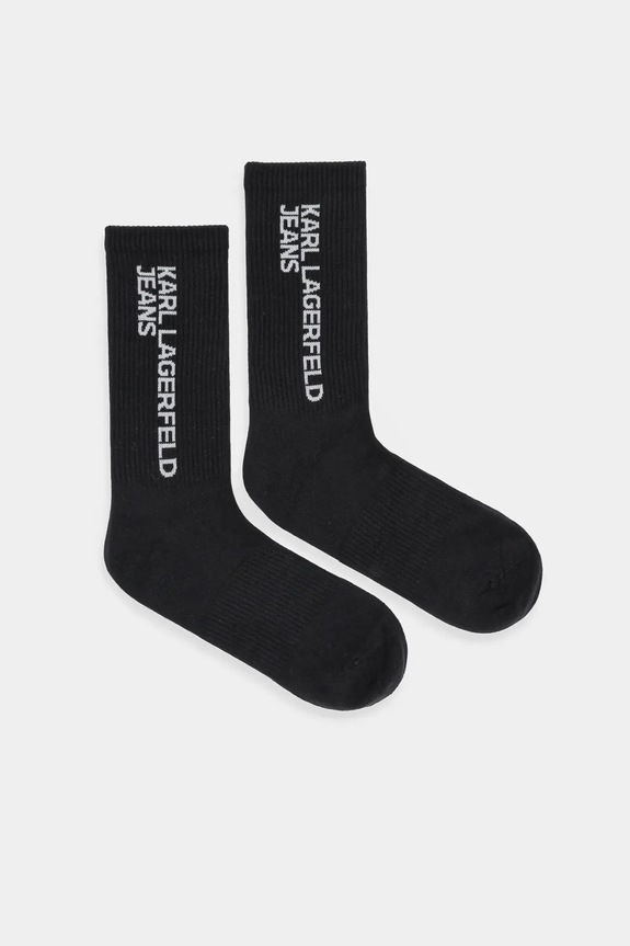 Karl Lagerfeld Jeans șosete 2-pack print negru A1M47050