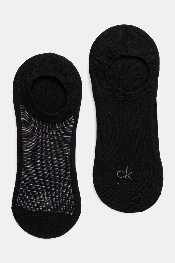 Ponožky Calvin Klein 2-pak jednofarebný čierna 701231367
