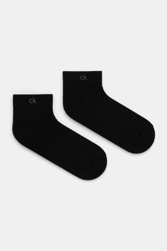 Ponožky Calvin Klein 2-pak dlhé ponožky čierna 701231369