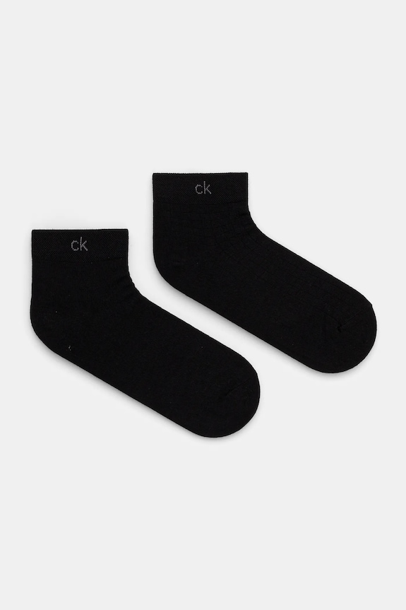 Ponožky Calvin Klein 2-pak dlhé ponožky čierna 701231369