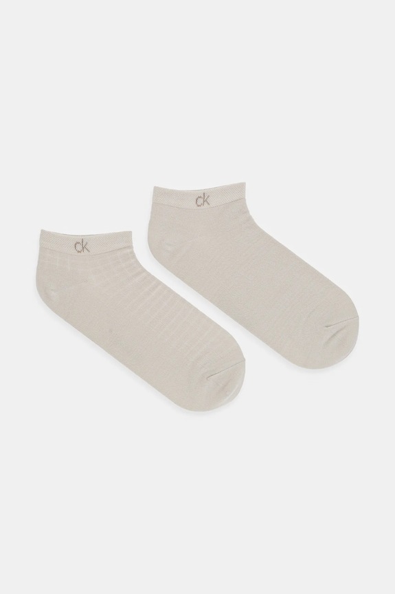 Calvin Klein sosete 2-pack sosete scurte bej 701233245