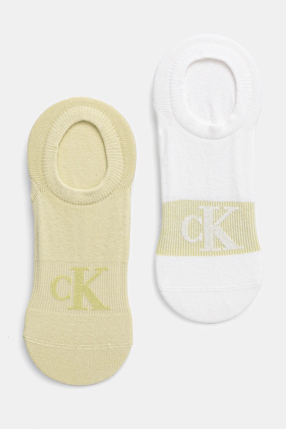 Čarape Calvin Klein Jeans 2-pack niske čarape zelena 701231389