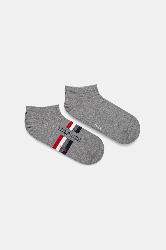Ponožky Tommy Hilfiger 2-pak krátke ponožky sivá 701232467