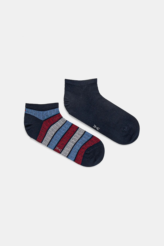 Κάλτσες Tommy Hilfiger 2-pack εμπριμέ σκούρο μπλε 701232934