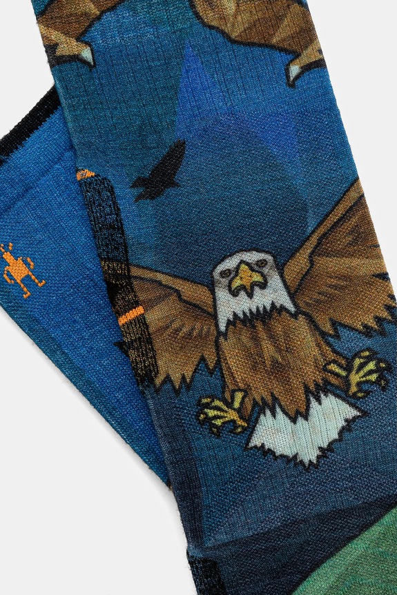 Smartwool sosete Hike Eagle Print SW002684 albastru AW25