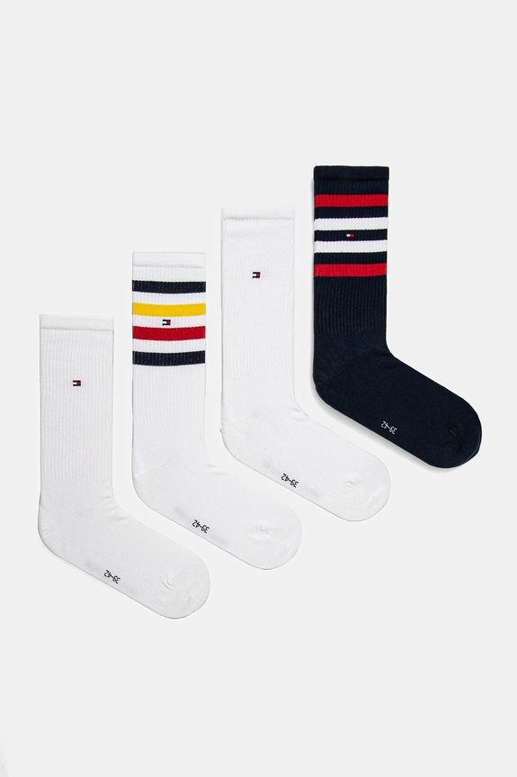 Tommy Hilfiger skarpetki 4-pack pasy granatowy 701235883