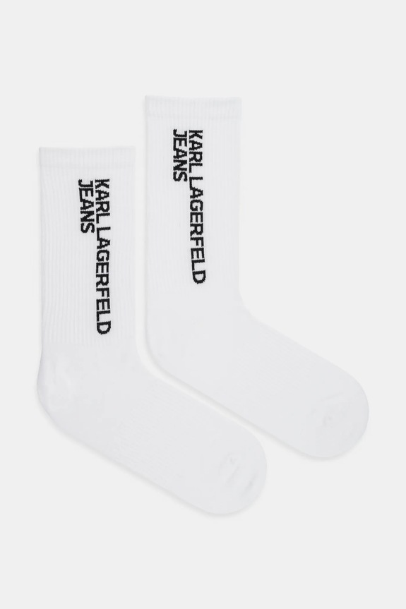 Karl Lagerfeld Jeans zokni 2 pár hosszúszárú zokni fehér A1W47053