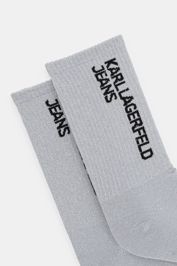 Karl Lagerfeld Jeans calzini pacco da 2 A1W47153 argento SS25