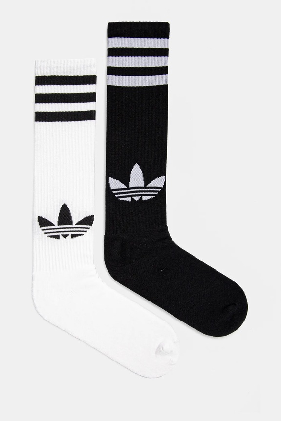 Κάλτσες adidas Originals 2-pack ψηλές κάλτσες λευκό JC8878