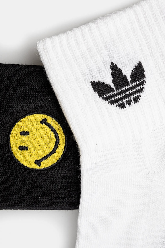 Ponožky adidas Originals X Smiley 2-pak JC8632 biela SS25
