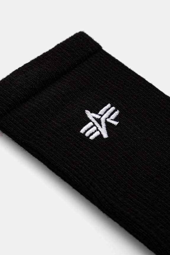 Alpha Industries skarpetki bawełniane Basic Socks 3 Pack 3-pack 156986 czarny SS26