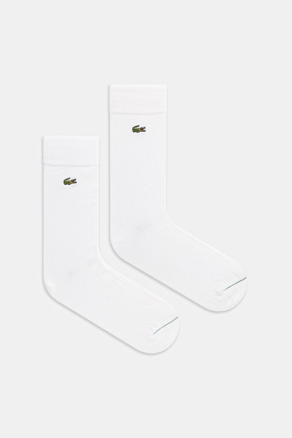 Κάλτσες Lacoste 2-pack ψηλές κάλτσες λευκό RA3147
