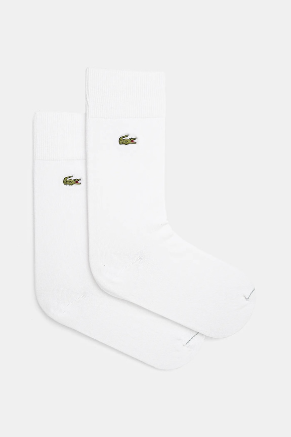 Lacoste zokni 2 pár hosszúszárú zokni fehér RA3147