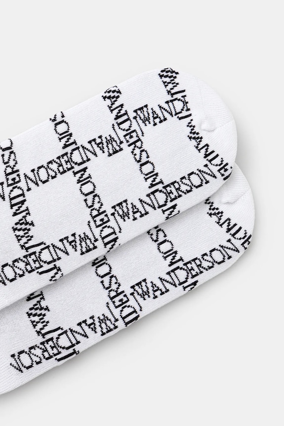 Ponožky JW Anderson Logo Grid Long KW1034.YN0273.903 bílá SS25