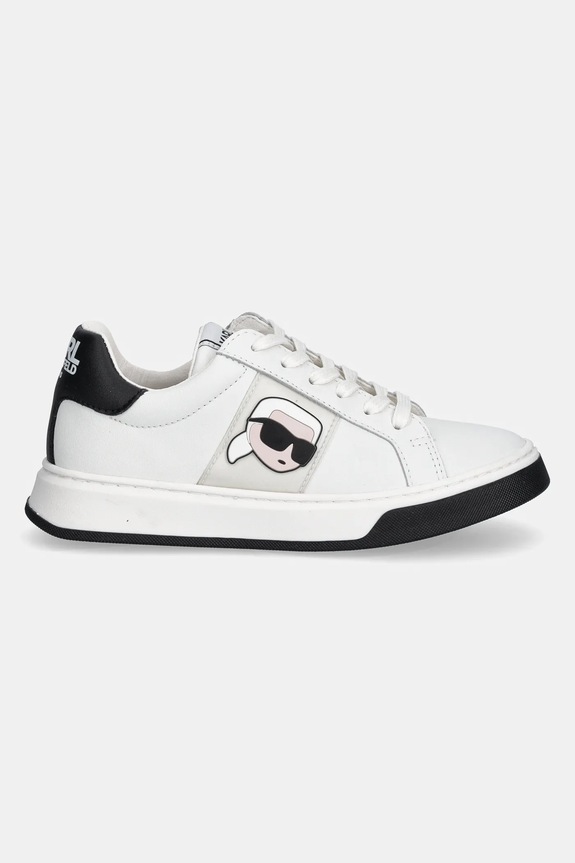 Dječje kožne tenisice Karl Lagerfeld Z30380.30.35 bijela SS25