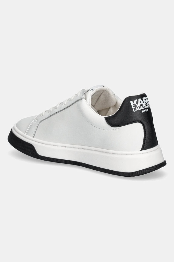 Chłopiec Karl Lagerfeld sneakersy skórzane dziecięce Z30380.36.39 biały