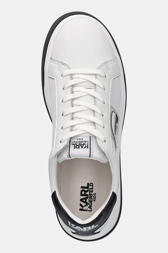 Karl Lagerfeld sneakersy skórzane dziecięce biały Z30380.36.39