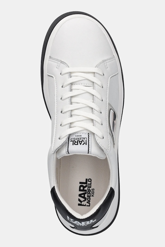 Karl Lagerfeld sneakersy skórzane dziecięce biały Z30380.36.39