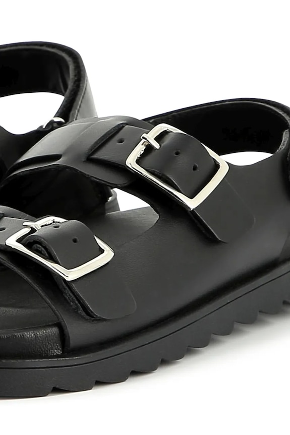 Marc Jacobs sandale din piele pentru copii W60399.27.35 negru