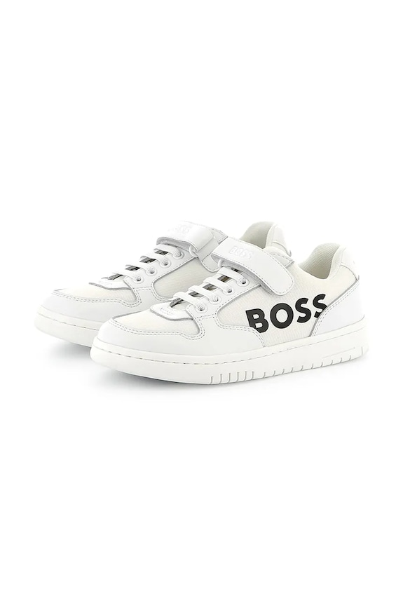 BOSS scarpe da ginnastica per bambini pelle fiore bianco J51644.36.41