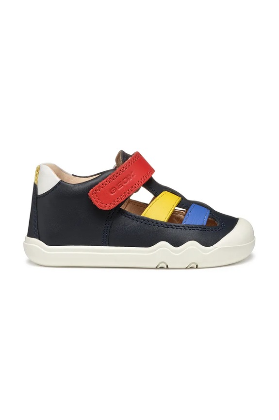 Geox sandały skórzane niemowlęce STEPPIEUP B555WA.00085 granatowy SS25