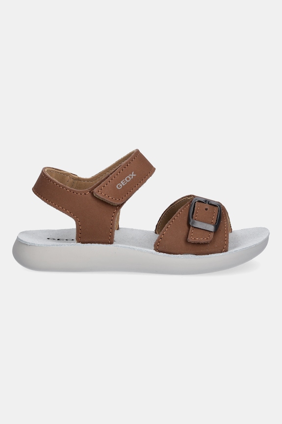 Dječje sandale od nubuka Geox LIGHTFLOPPY J45GQD.00032.28.35 smeđa SS25