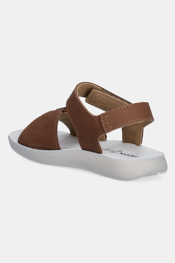 Dječaci Dječje sandale od nubuka Geox LIGHTFLOPPY J45GQD.00032.28.35 smeđa