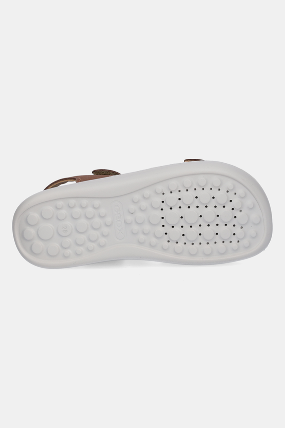 Dječje sandale od nubuka Geox LIGHTFLOPPY J45GQD.00032.28.35 smeđa
