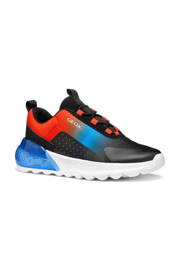 Geox scarpe da ginnastica per bambini ACTIVART ILLUMINUS tessile nero J45LYA.02A9J.24.27