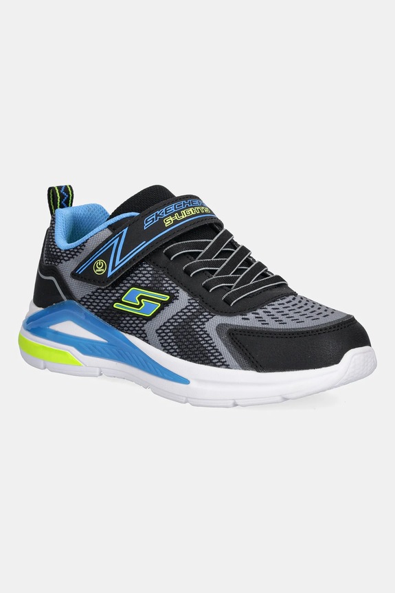 Παιδικά sneakers Skechers TRI-NAMICS απομίμηση λείου δέρματος γκρί 401660L