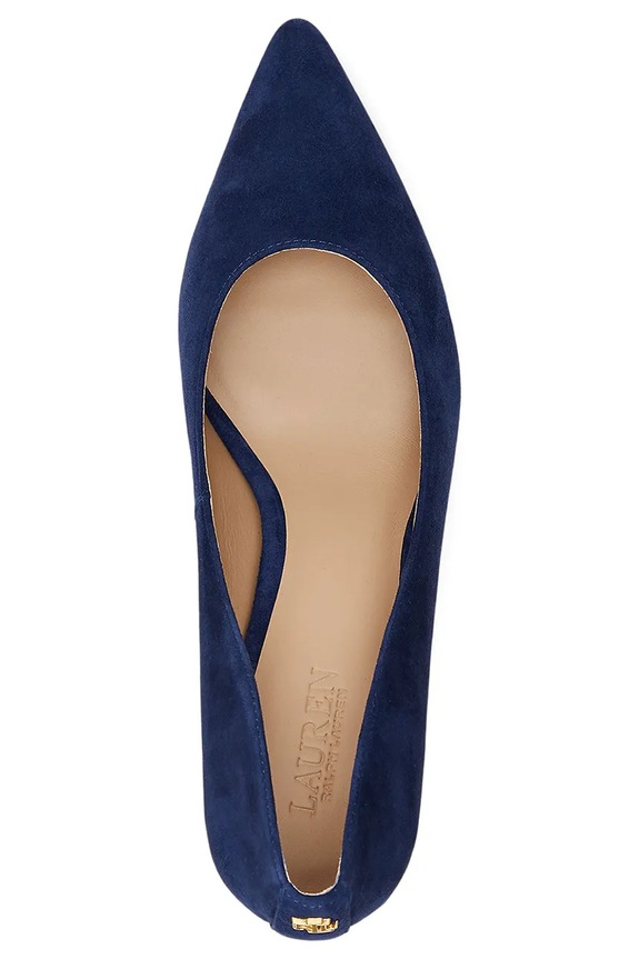Lauren Ralph Lauren szpilki zamszowe Adrienne granatowy 802755524010.410