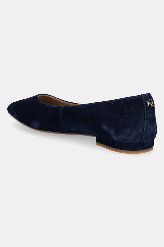 Cipők Lauren Ralph Lauren velúr balerina Londyn 802871265006.410 sötétkék