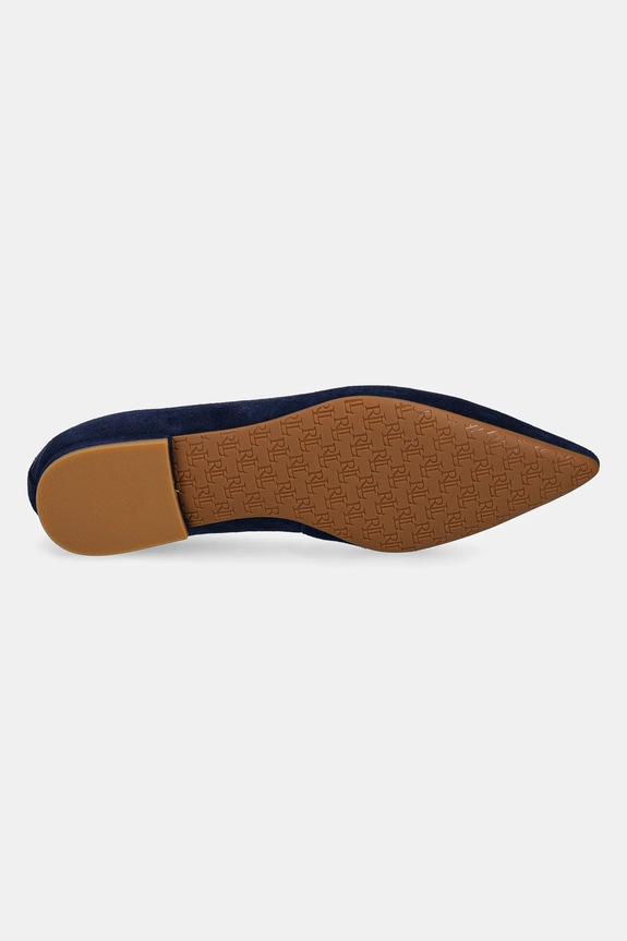 Lauren Ralph Lauren velúr balerina Londyn 802871265006.410 sötétkék