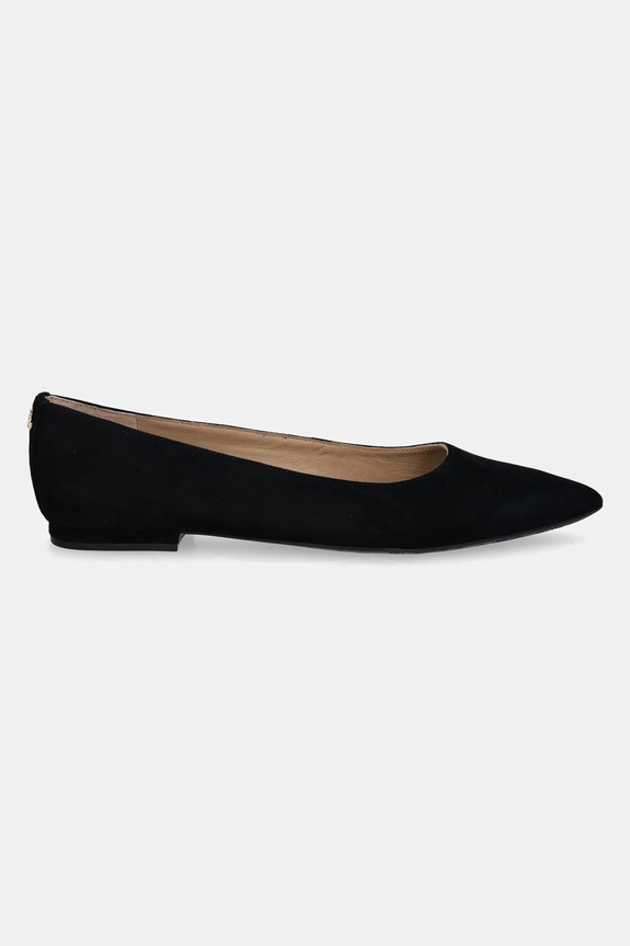 Semišové baleríny Lauren Ralph Lauren Londyn 802871265008.001 černá SS25
