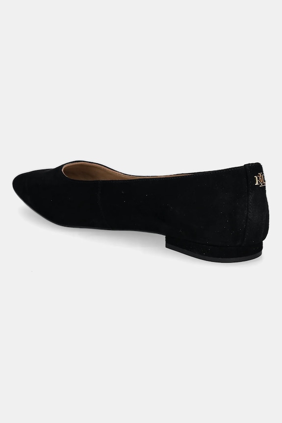 Boty Semišové baleríny Lauren Ralph Lauren Londyn 802871265008.001 černá