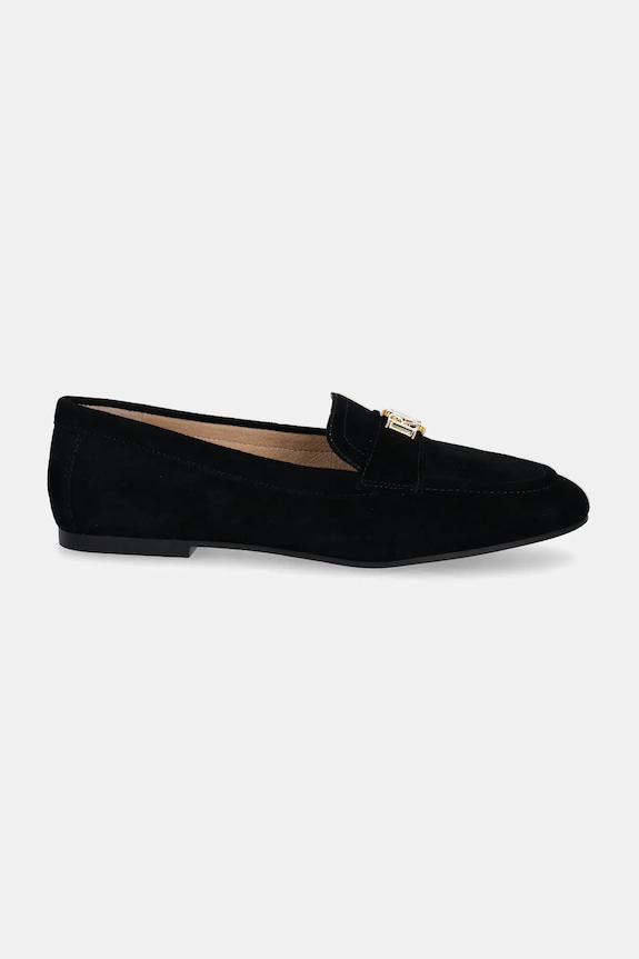 Mokasinke od brušene kože Lauren Ralph Lauren Averi III 802946809005.001 crna AW25