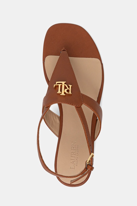 Lauren Ralph Lauren bőr szandál Everley barna 802959145002.200