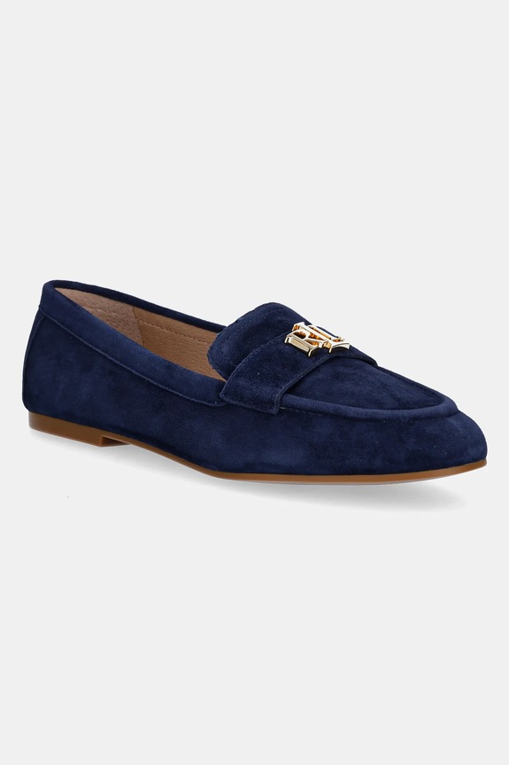 Lauren Ralph Lauren velúr mokaszin Averi III velúr bőr sötétkék 802959266001.410