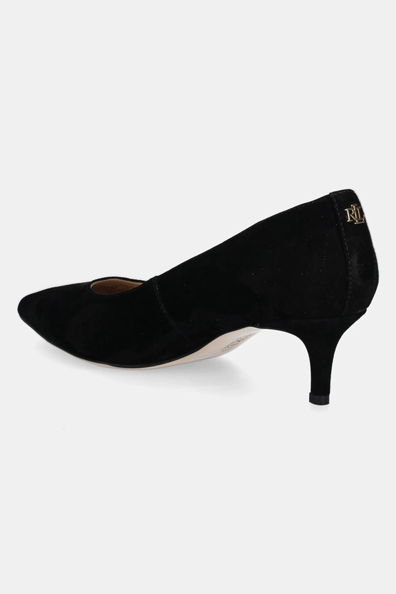 Boty Semišové lodičky Lauren Ralph Lauren Adrienne 802962174001.001 černá