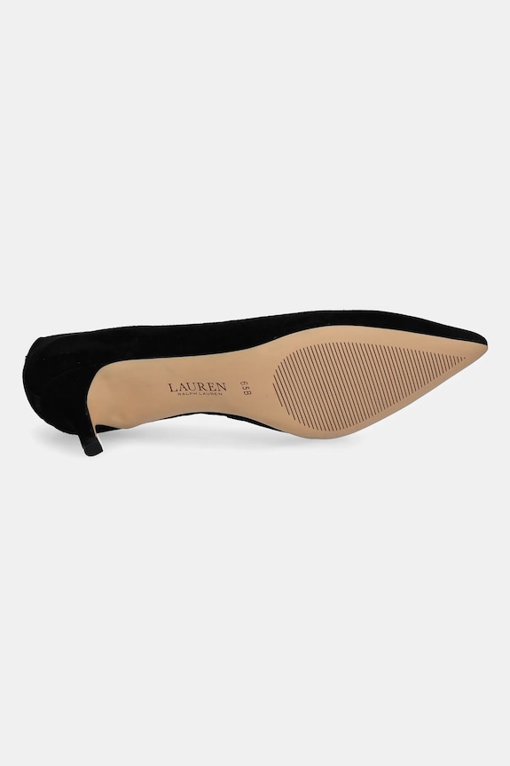 Semišové lodičky Lauren Ralph Lauren Adrienne 802962174001.001 černá