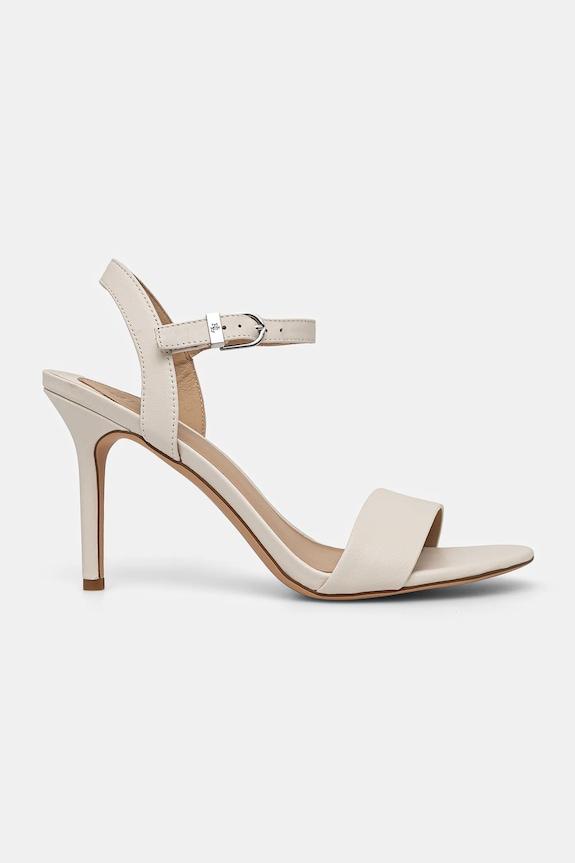 Kožne štikle Lauren Ralph Lauren Gwen 802940727005.100 bež SS26