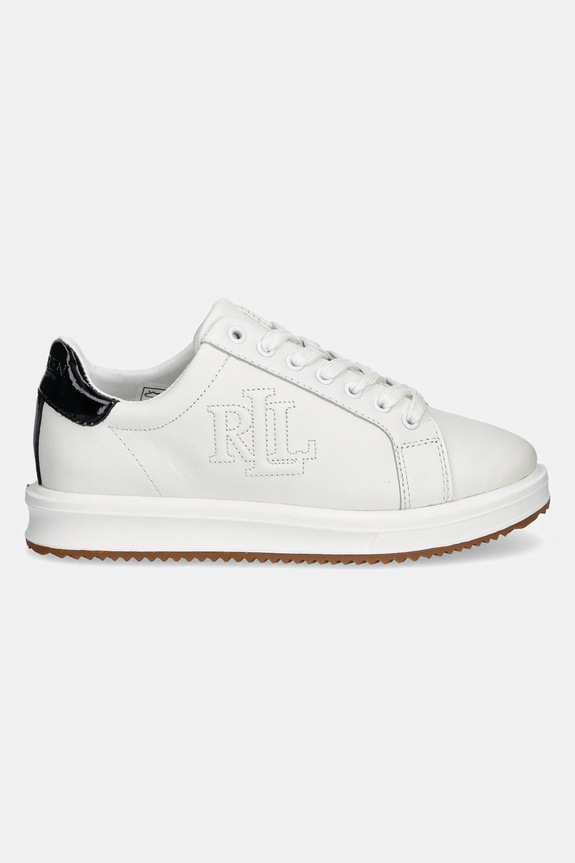 Кожени маратонки Lauren Ralph Lauren Ainsley 802959226001.100 бял SS25